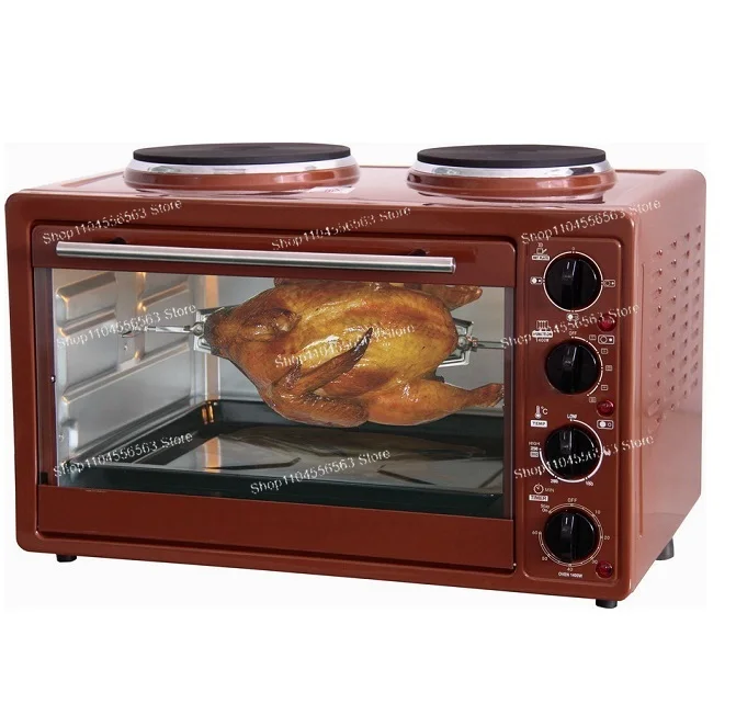 Forno elettrico portatile per elettrodomestici da cucina da 45 litri con due piastre riscaldanti