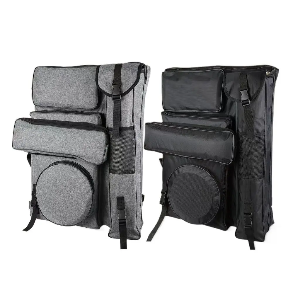 Bolsa de arte de herramientas de dibujo de lona portátil, mochila de lona impermeable de gran capacidad para artistas, bolsa de almacenamiento de bocetos duradera, suministros de arte
