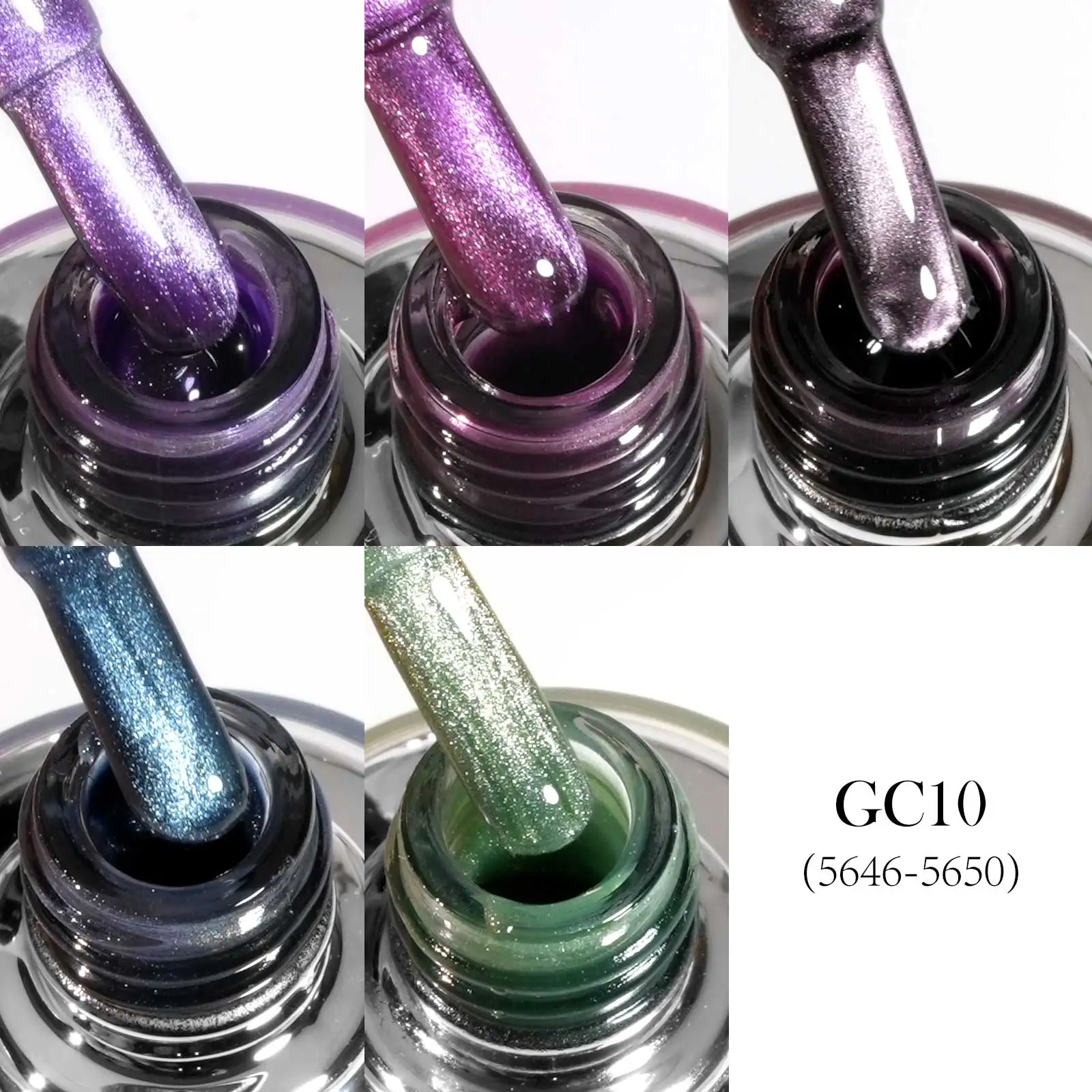 VENALISA TPO/HEMA FREE Gel Nail Polish Set 5 Colors 10ml Glitter Cat Eye UV LED Soak Off Gel Varnish Manicure Nail Art Kit DIY