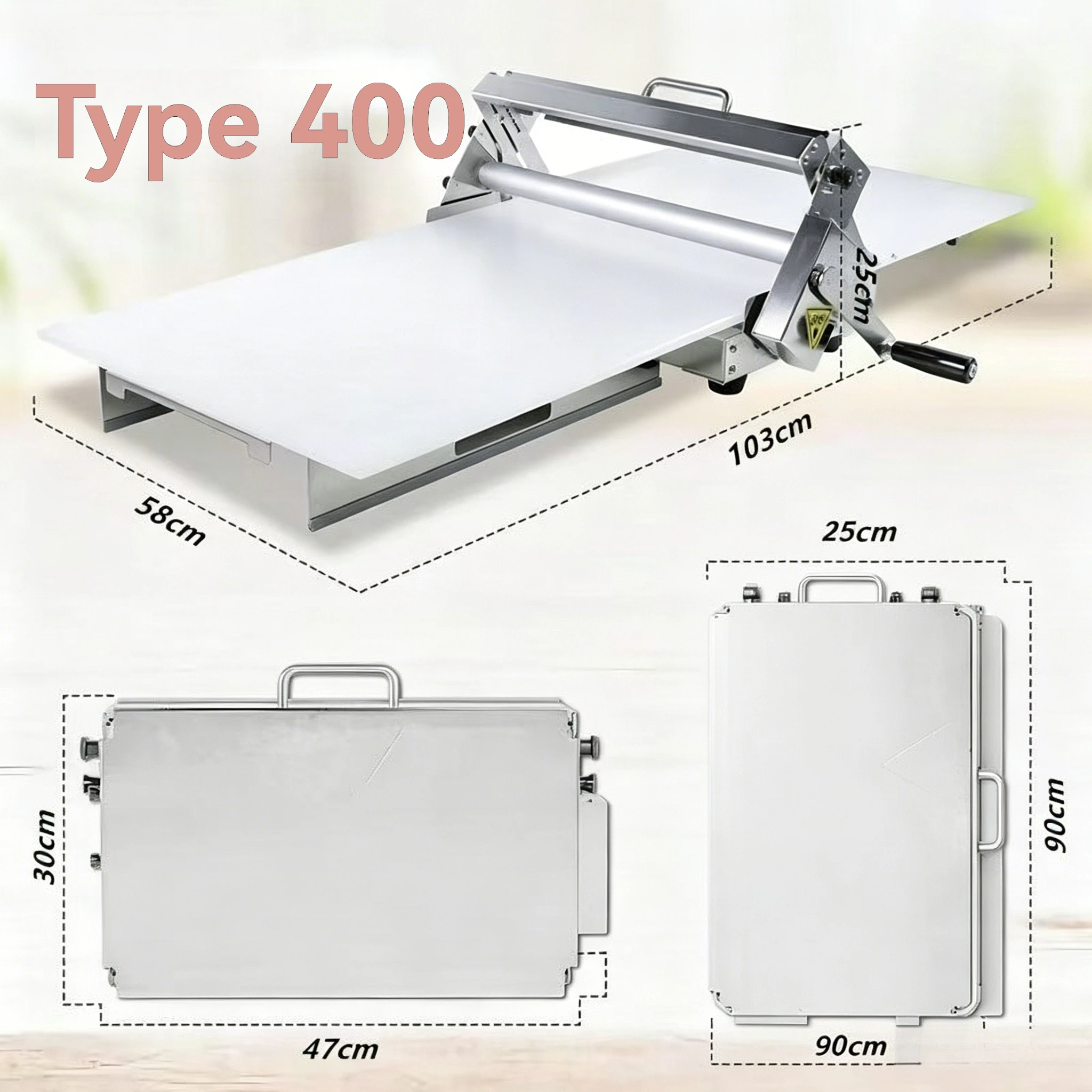 

Multifunctional Manual Hand‑Operated Dough Sheeter Small Tabletop Commercial Household Dough Press