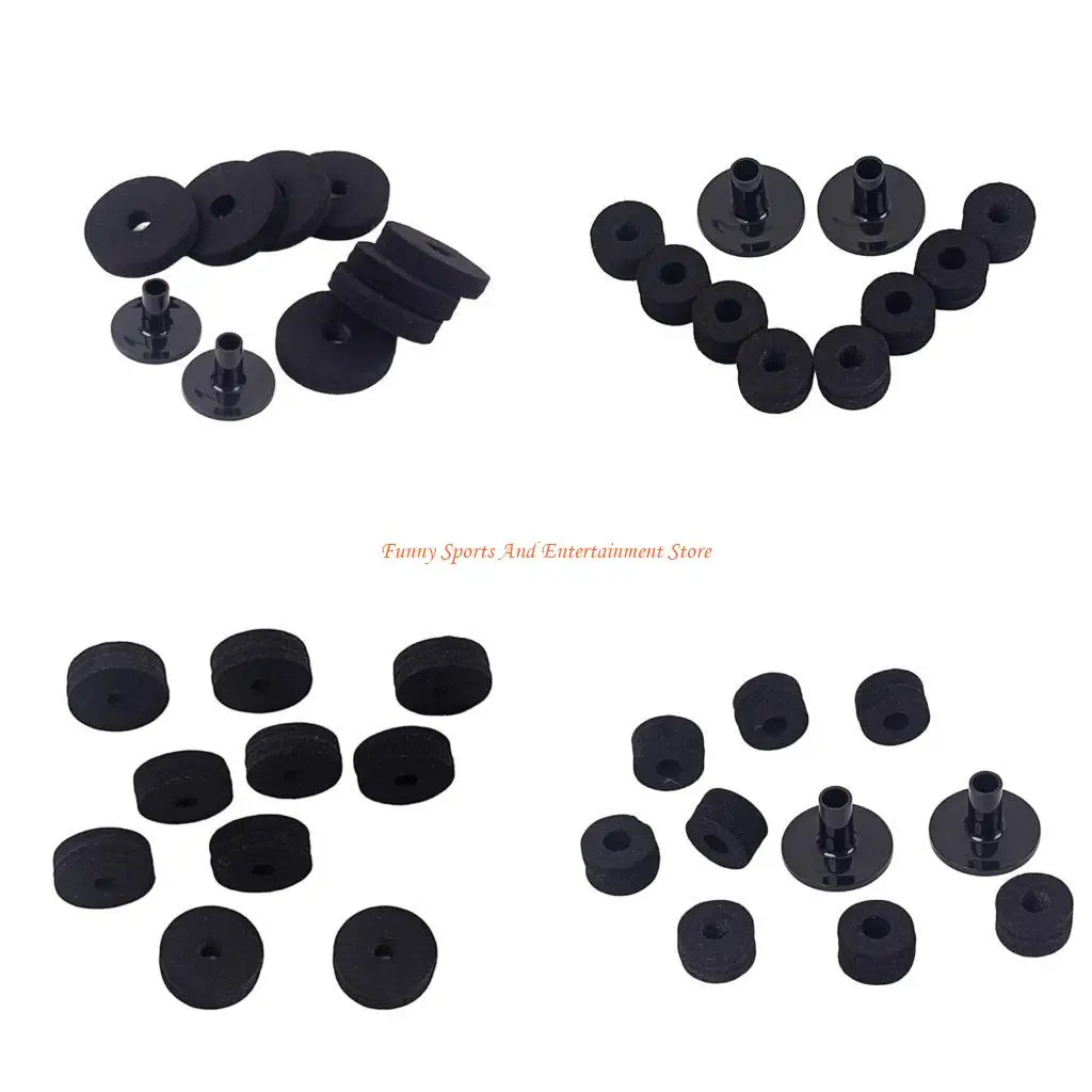 C4DE Drum Felt Bottom Cover Set Made From Resilient Plastic For Optimal Sound Control