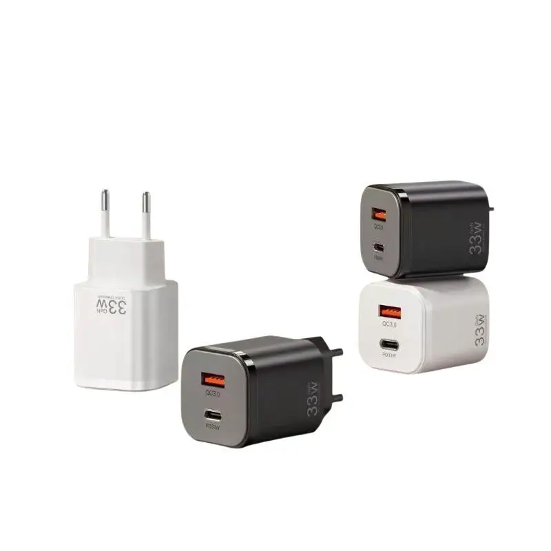 ~33W GaN Fast Travel Charger Dual Port PD 33W QC30 Output For Mobile Phones Tablets Travel And Daily Use - view 6