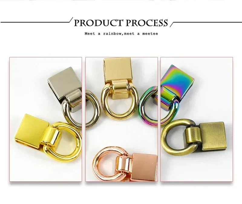2/4/10Pcs Deepeel Bag Side Clip Buckles D Ring Belt Hook Clasp Handbag Strap Chain Connector Buckle DIY Craft Hardware Accessory