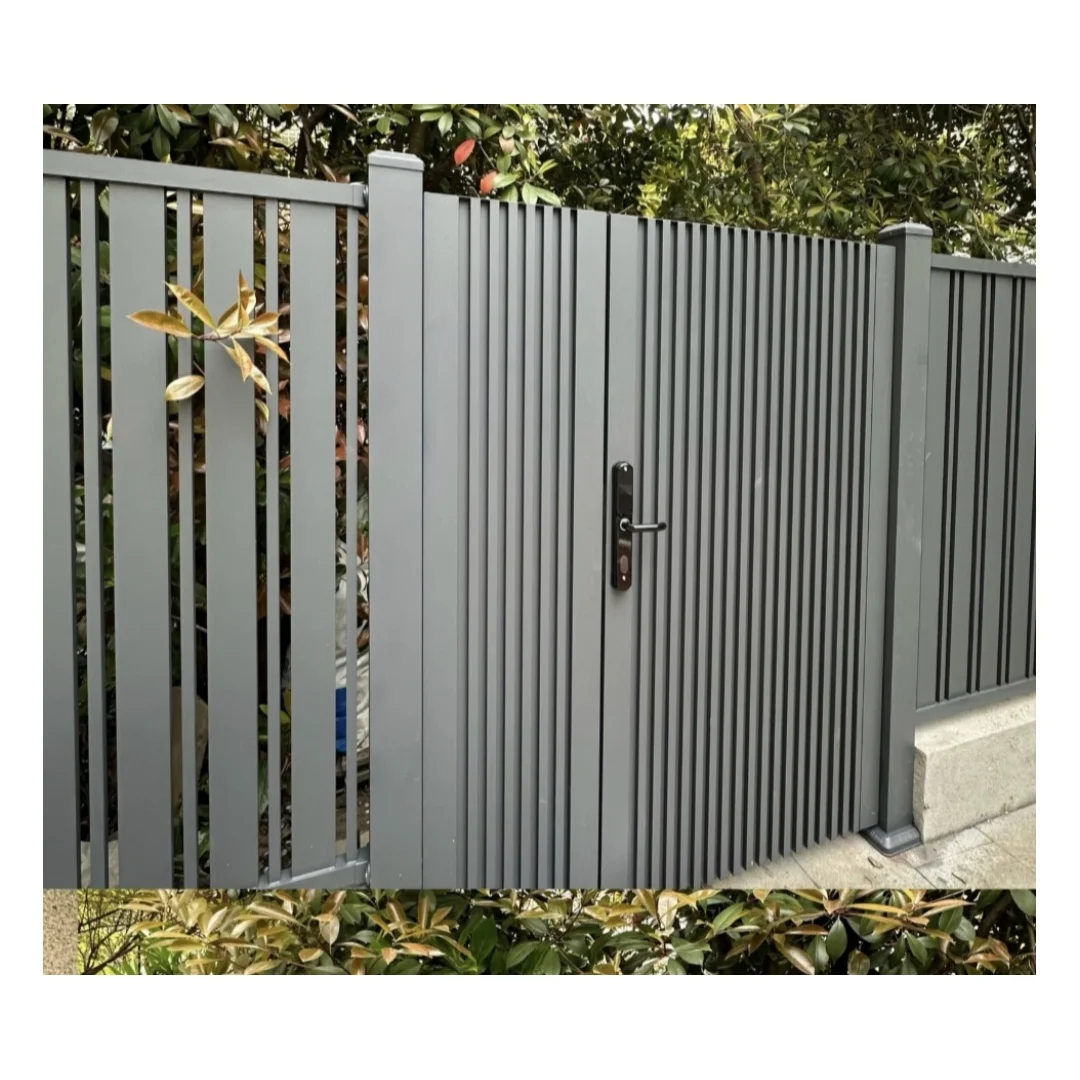 

Outdoor Aluminum Fence with Waterproof & UV Protection Aluminum Alloy Fence Courtyard Privacy Fence
