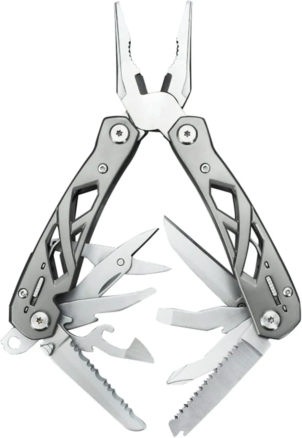 

SQT 1508 Multitool Pliers with Safety Lock Portable Stainless Steel Pliers Folding Knife Saw EDC Multi Tool