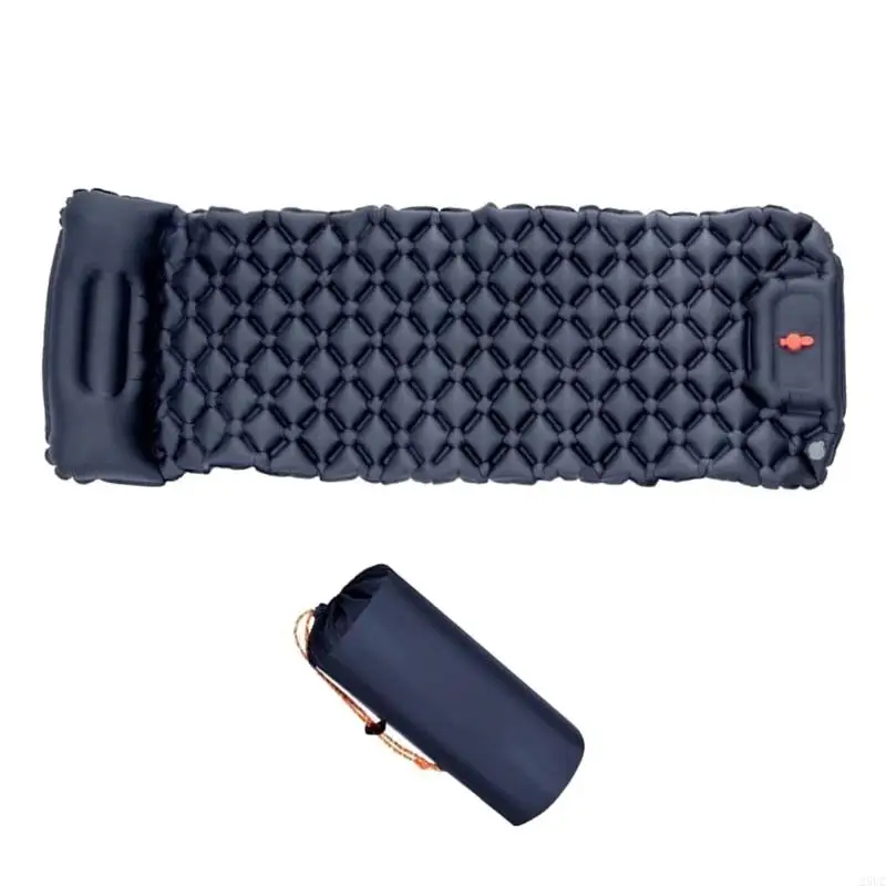 Outdoor Camping Inflatable Mattress Sleep Pad With Pillows Travel Mat Folding Bed Light Weight Air Cushions Enduring