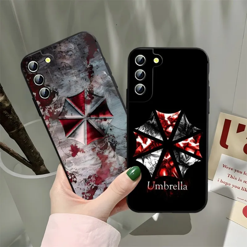 Umbrella Corporation Phone Case For Samsung Galaxy S22 S23 S21 S20 S30 Ultra Fe S10 S8 S9 Note 20 10 Pro Plus Black Cover