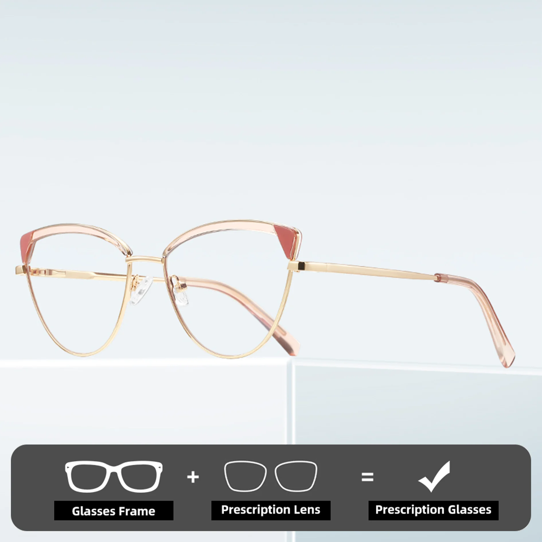 

Двойная легенда, новые простые модные женские очки «кошачий глаз» для чтения с защитой от синего света, персонализируемые фотохромные очки для близорукости по рецепту