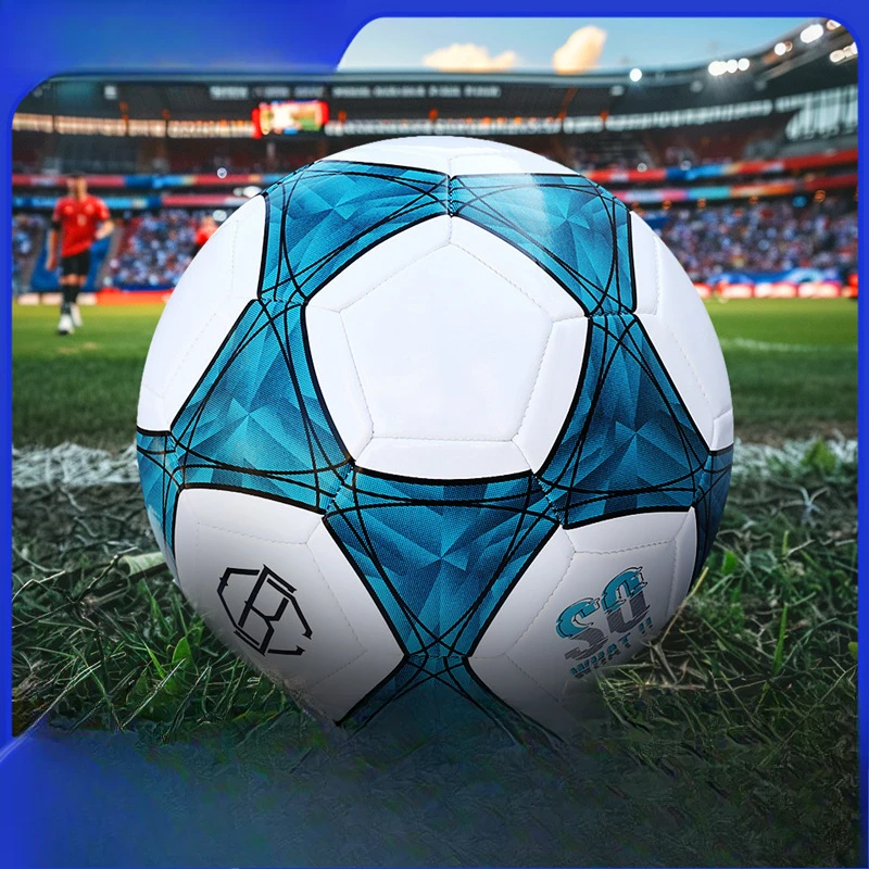 Tamanho padrão 5 tamanho 4 bola de futebol profissional ao ar livre esportes jogo bolas treinamento sem costura material do plutônio alta qualidade