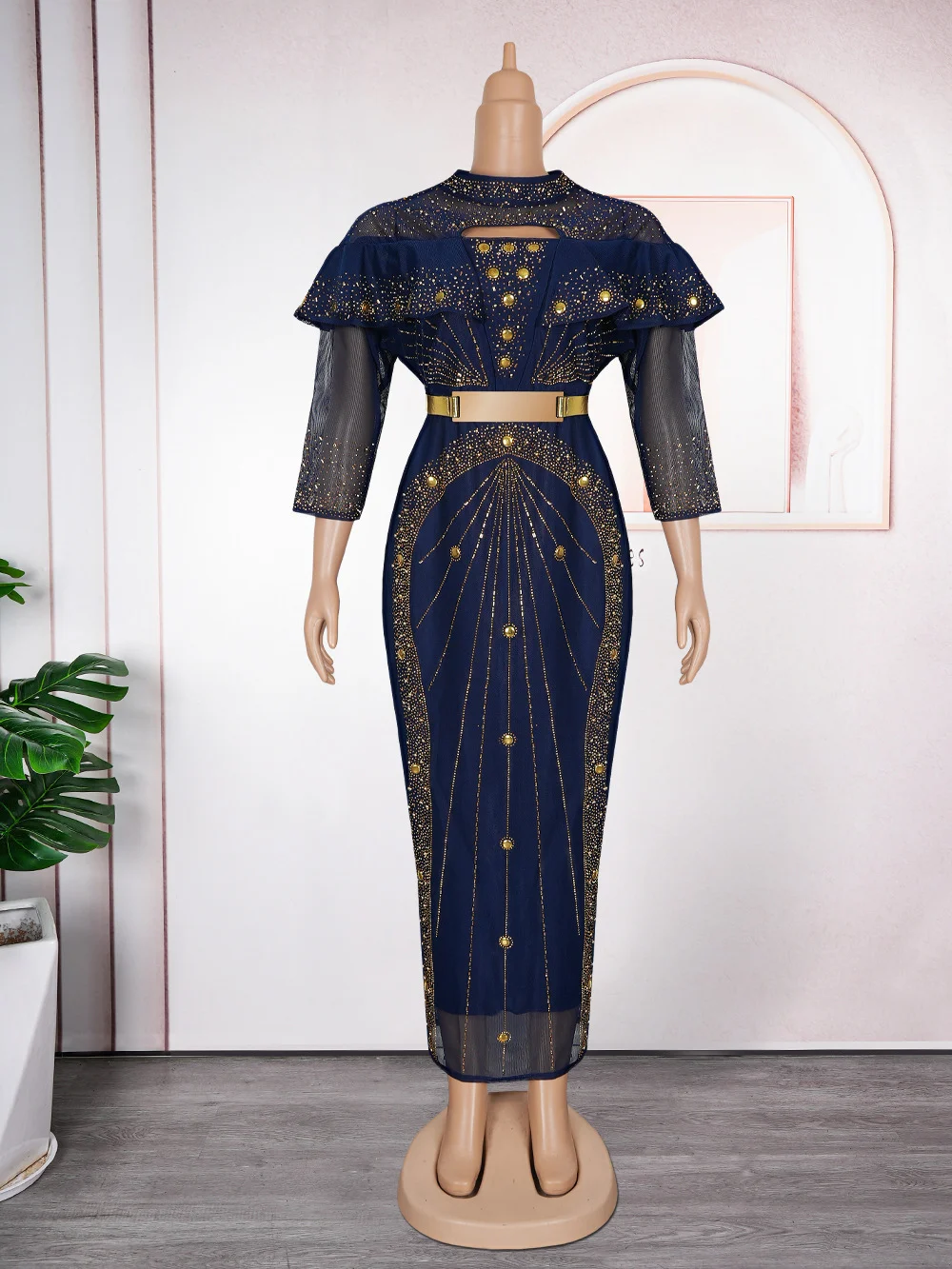 

Fashion Plus Size African Party Long Dresses for Women Dashiki Ankara Diamond Evening Gowns Turkey Outfits Robe Africa Clothing