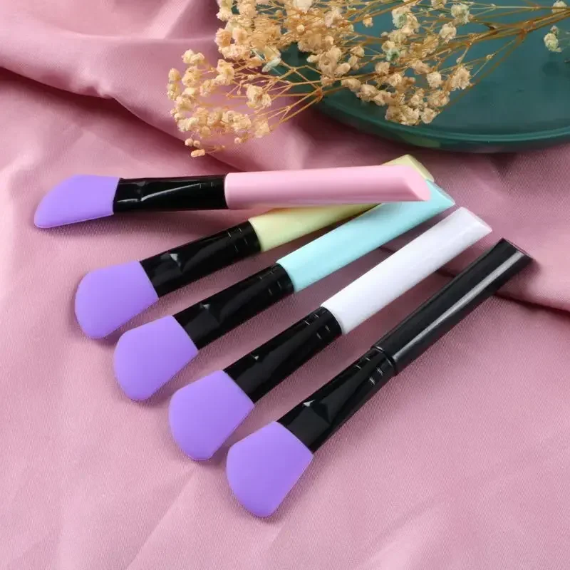 1Pc Silicone Facial Mud Mask Brush Home Salon Silicone Face Mask Mixing Brush for Facial Skin Care Soft Mask Beauty Tools