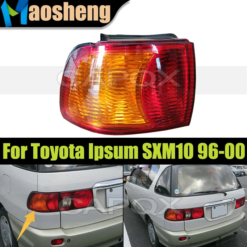 

Car Rear Bumper Outside Taillight Taillamp Whitout Bulbs For Toyota Ipsum SXM10 1996-2000 Brake Light Taillamps Tail Light
