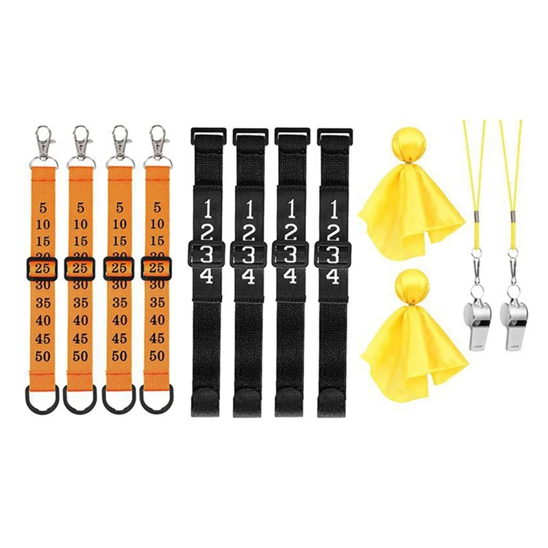 Football Referee Gear Referee Chain Clips Kit- Football Yard Markers For Head Linesman Umpire Equipment Durable Easy To Use