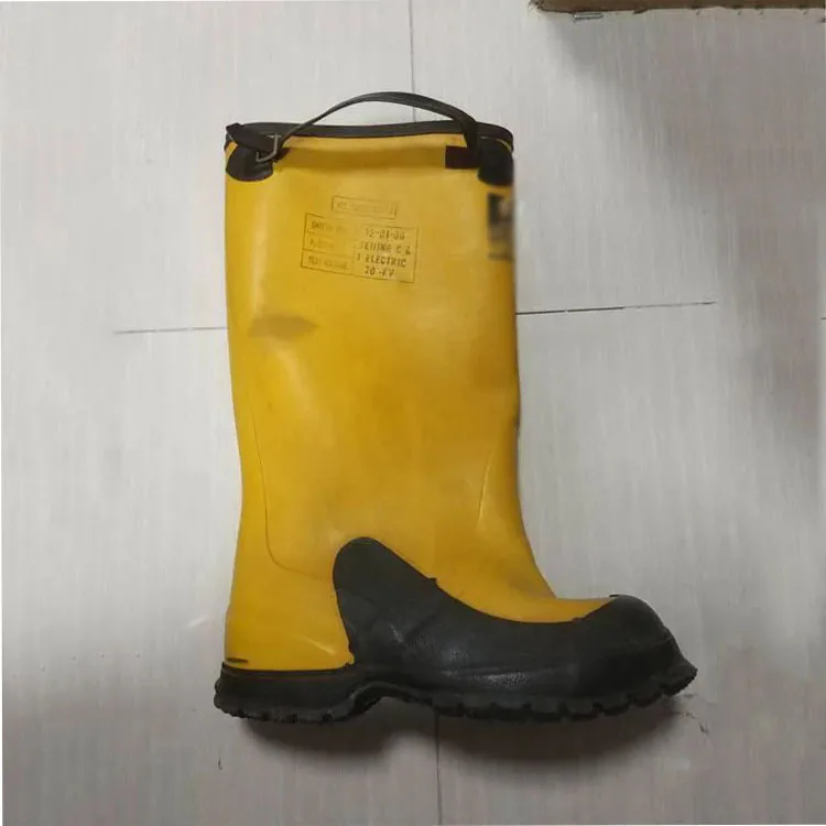 21402Electric construction High tube insulating boots Waterproof and deodorant rubber protective boots