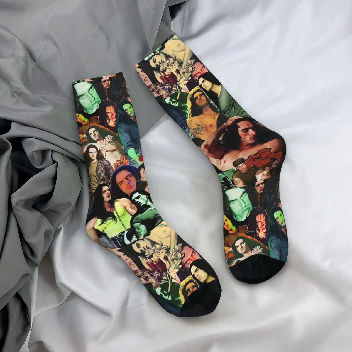 All Seasons Casual Unisex Type O Negative Peter Steele Dark Goth Collage Crew Socks Accessories Soccer Socks Warm Best Gifts