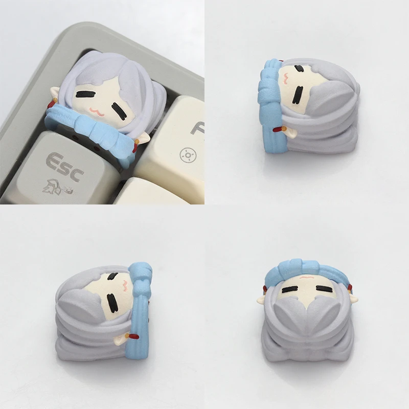 Imagem -05 - Frieren-keycaps Originais de Anime para Teclado Mecânico Além do Journeys End Acessórios para Meninas Presente