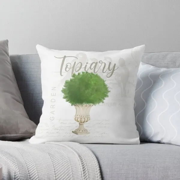 Topiary 2  Printing Throw Pillow Cover Sofa Cushion Bed Office Home Case Throw Bedroom Fashion Pillows not include One Side