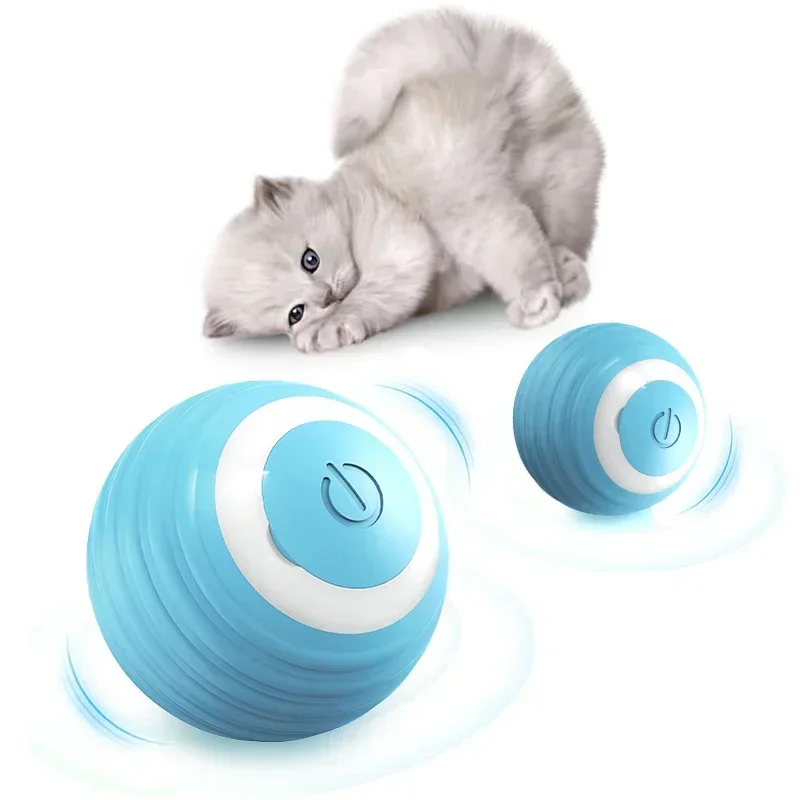 

Smart Cat Rolling Ball Toys Rechargeable Cat Toys Ball Motion Ball Self-moving Kitten Toys for Indoor Interactive Playing