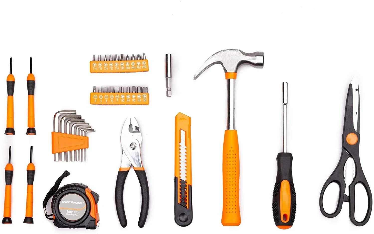 휴대용 39종 드라이버 플라이어 망치 기본 가정용 정비 공구 세트