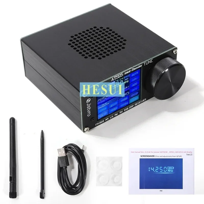 

RF Full Band Radio Receiver mAX-Decoder FM RDS AM LW MW SW SSB DSP Receiver ATS25 ATS25X2 Si4732 Aeronautical shortwave radio