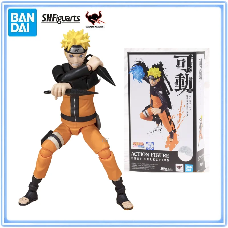 

Bandai Original NARUTO S.H.Figuarts Uzumaki Naruto BEST SELECTION ACTION FIGURE Active Joints Collectible Model Gift