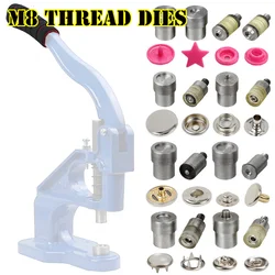 Ręczna prasa dziurkująca Metalowa forma do zatrzasków Podwójna nasadka Nity Oczko Przelotka Narzędzia Matryce Akcesoria do szycia kaleterii