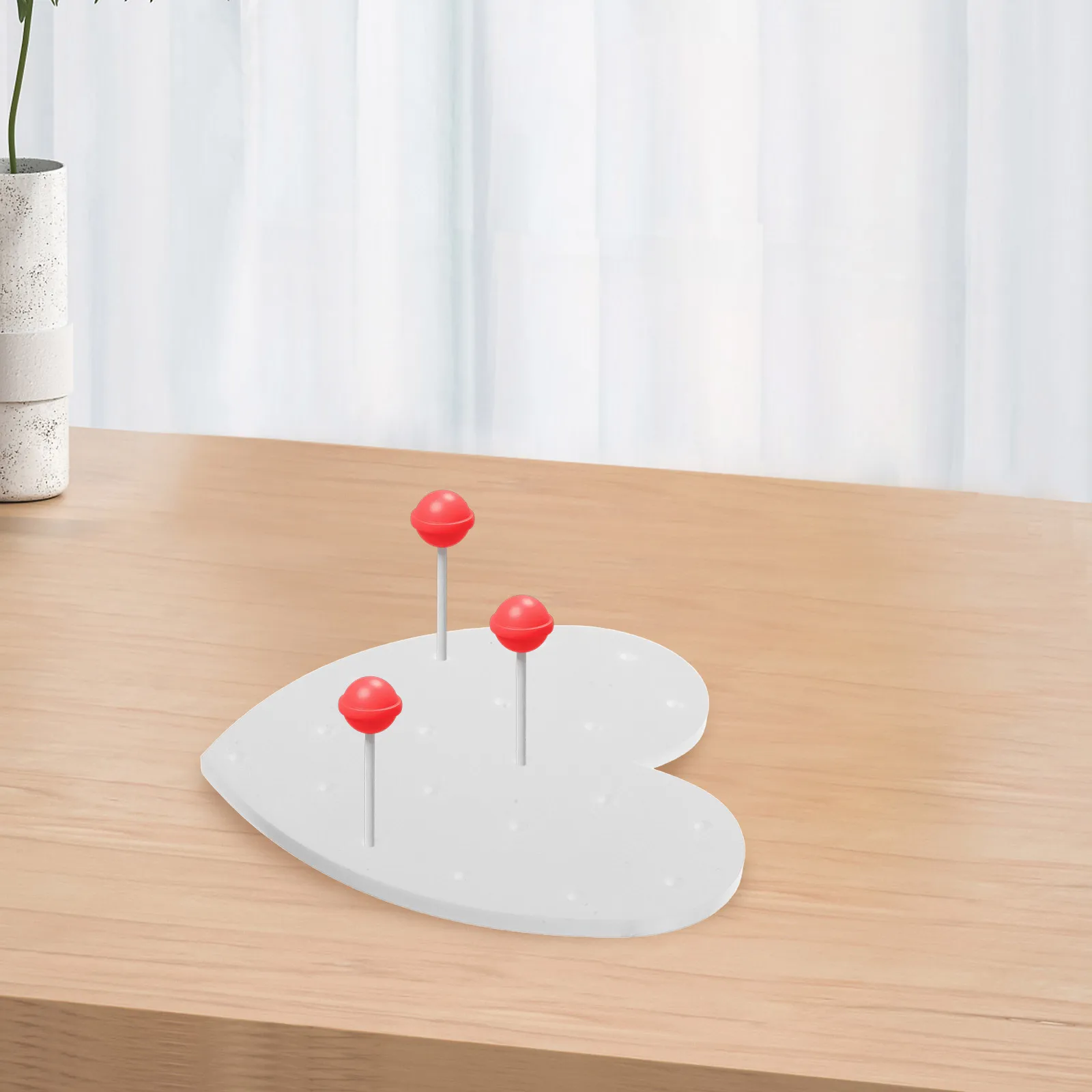 

4pcs Acrylic Stand Holder Multifunctional Dessert Display Rack Cake Pop Tray Stable Space-Saving Desktop Lollipop Display Stand