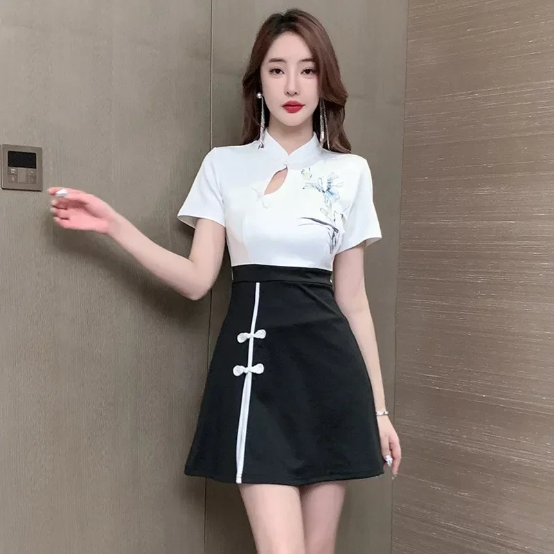 Foot Bath Work Clothes Sexy Dress Spa Massage Technician Costume Beautician  Women Hotel Bar Spa Uniform Cheongsam Women's