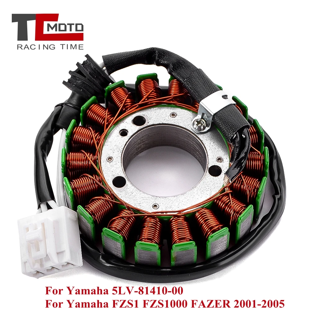 

Motorcycle Stator Coil For Yamaha FZS1 FZS1000 FZS 1000 FAZER 2001 2002 2003 2004 2005 Engine Generator Magneto 5LV-81410-00