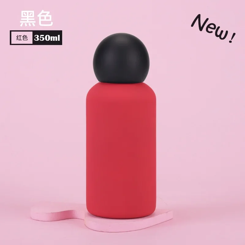 350ml INS Children's Mini WATER BOTTLE,Double-layer Stainless Steel Vacuum Flasks,Gift,Color-blocking Outdoor Sports THERMOS CUP