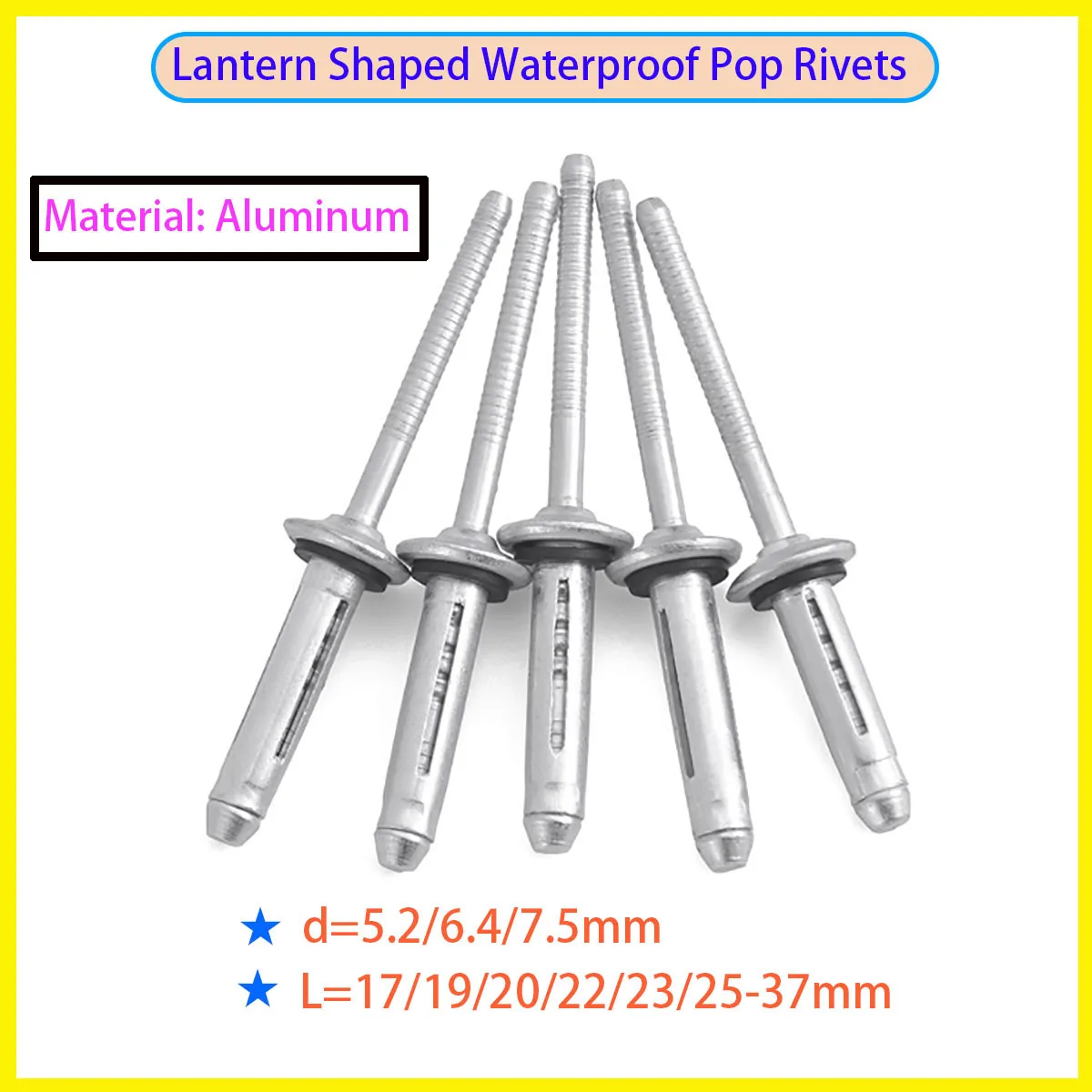 

Folding Hollow Rivet Aluminum Sealed Waterproof Rivet