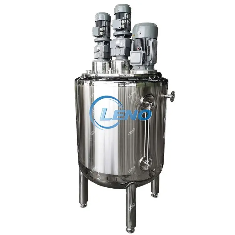 100L - 2000L Small High Shear Mixer Tank Stainless Steel Mixing With Top Agitator