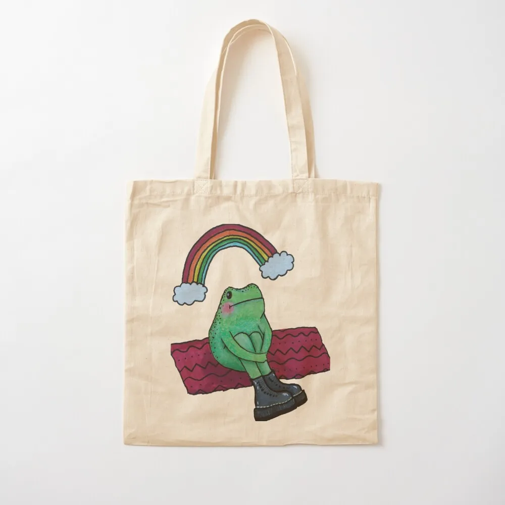 

doc marten frog Tote Bag tote bags aesthetic men's shopping logo Women's shopper Canvas