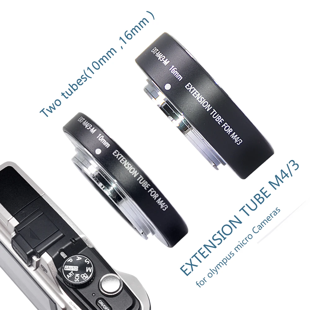 Mcoplus TTL anneau de Tube d'extension Macro à mise au point automatique 10mm 16mm pour Panasonic Olympus Micro quatre tiers M4/3 montage caméras sans miroir