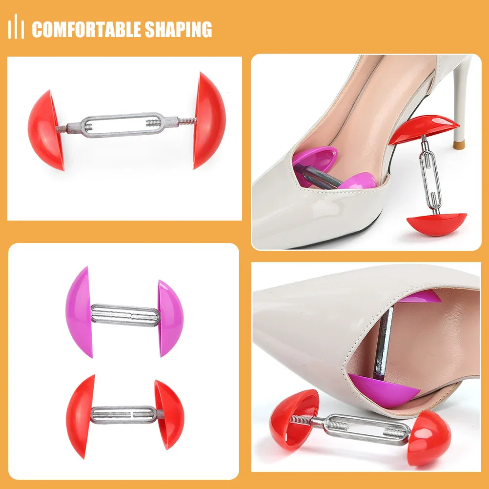 2Pairs Adjustable Shoe Stretcher Wide Feet Expander Comfortable Fit Non Slip Shoe Widener Women Men High Heel Flat