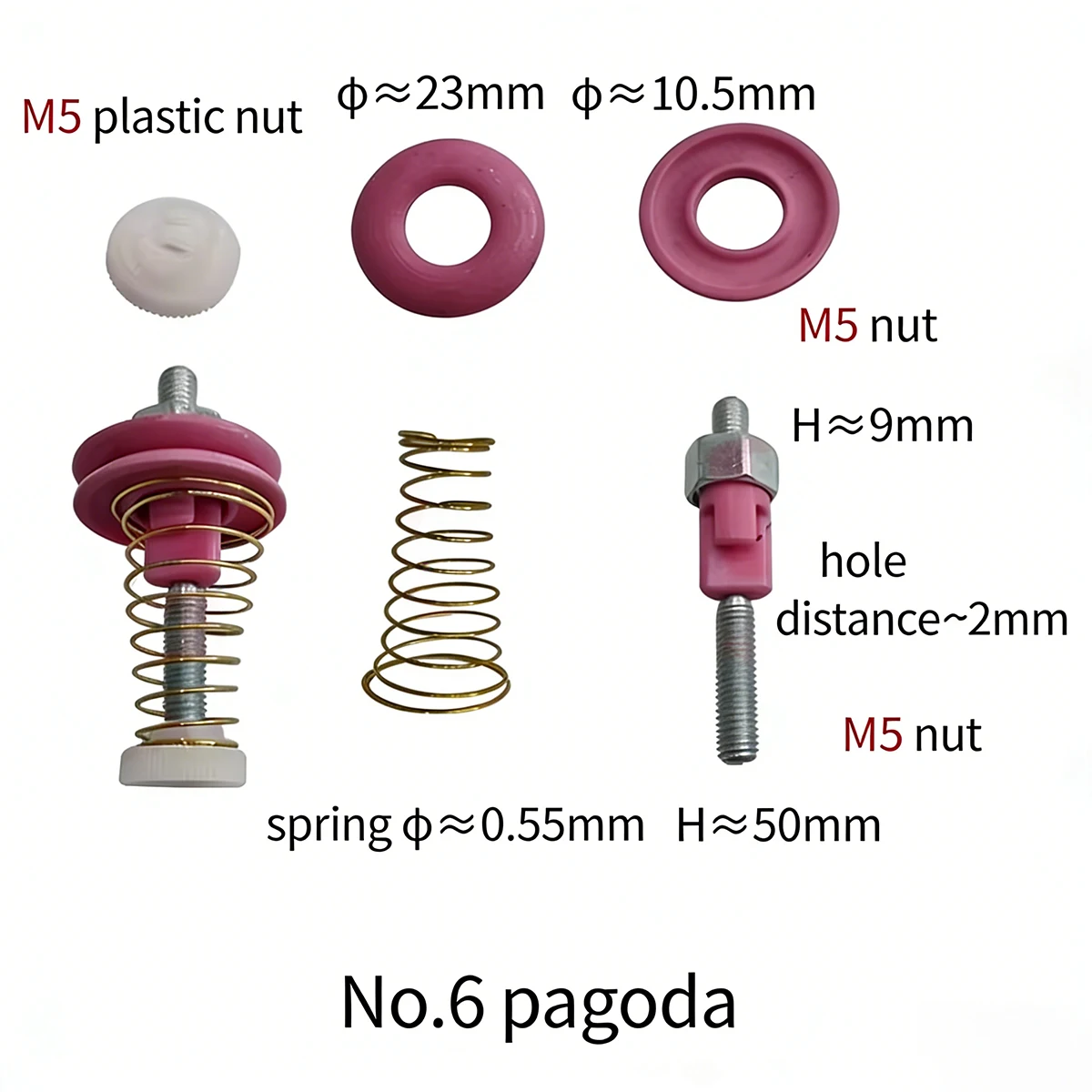 Pagoda Tensioner, Textile Rapier Loom Accessories, Ceramic Guide Wheel