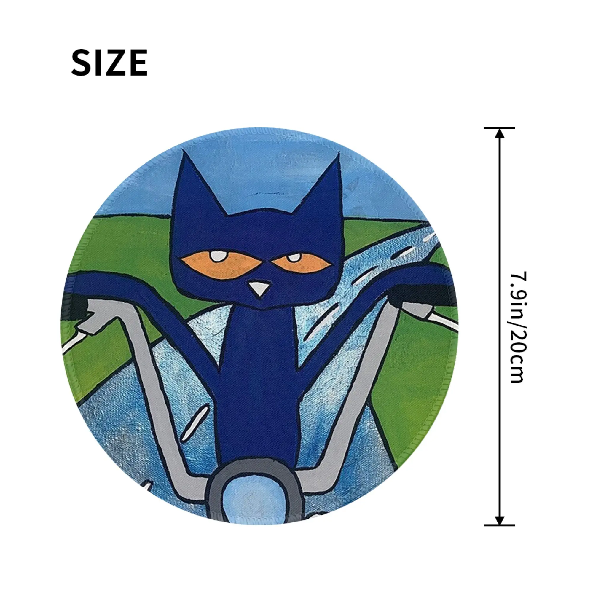 Pete the Cat  Active Mouse Pad Computer Keyboard Mouse Mat Gaming PC Laptop Desk Mat Office Accessories Table Mats