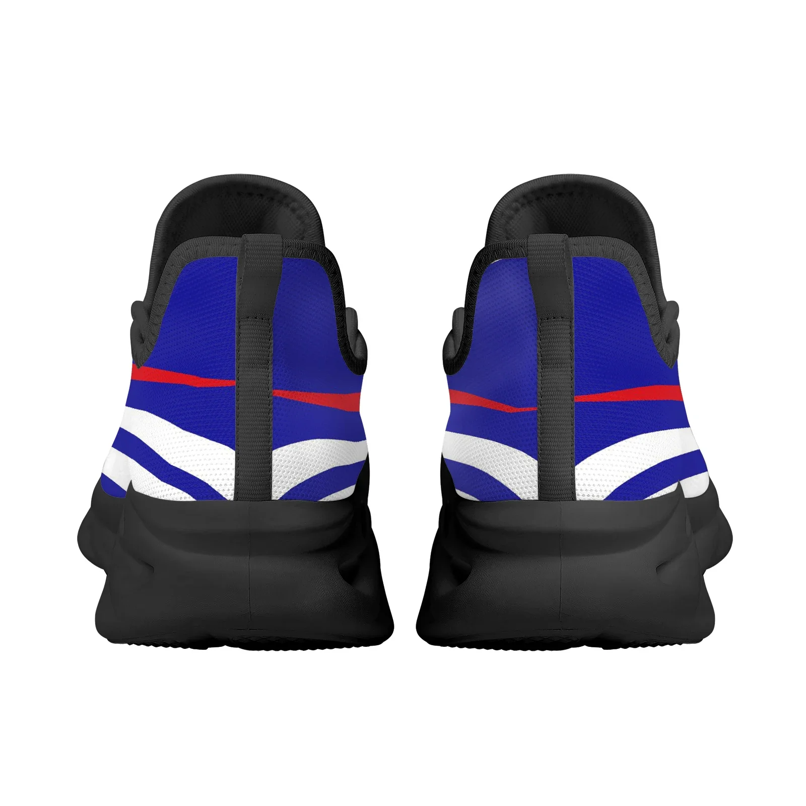 Blue Brazil Flag Design National Emblem Printing Fashion Patriotic Lightweight Outdoor Shoes Platform Sneakers