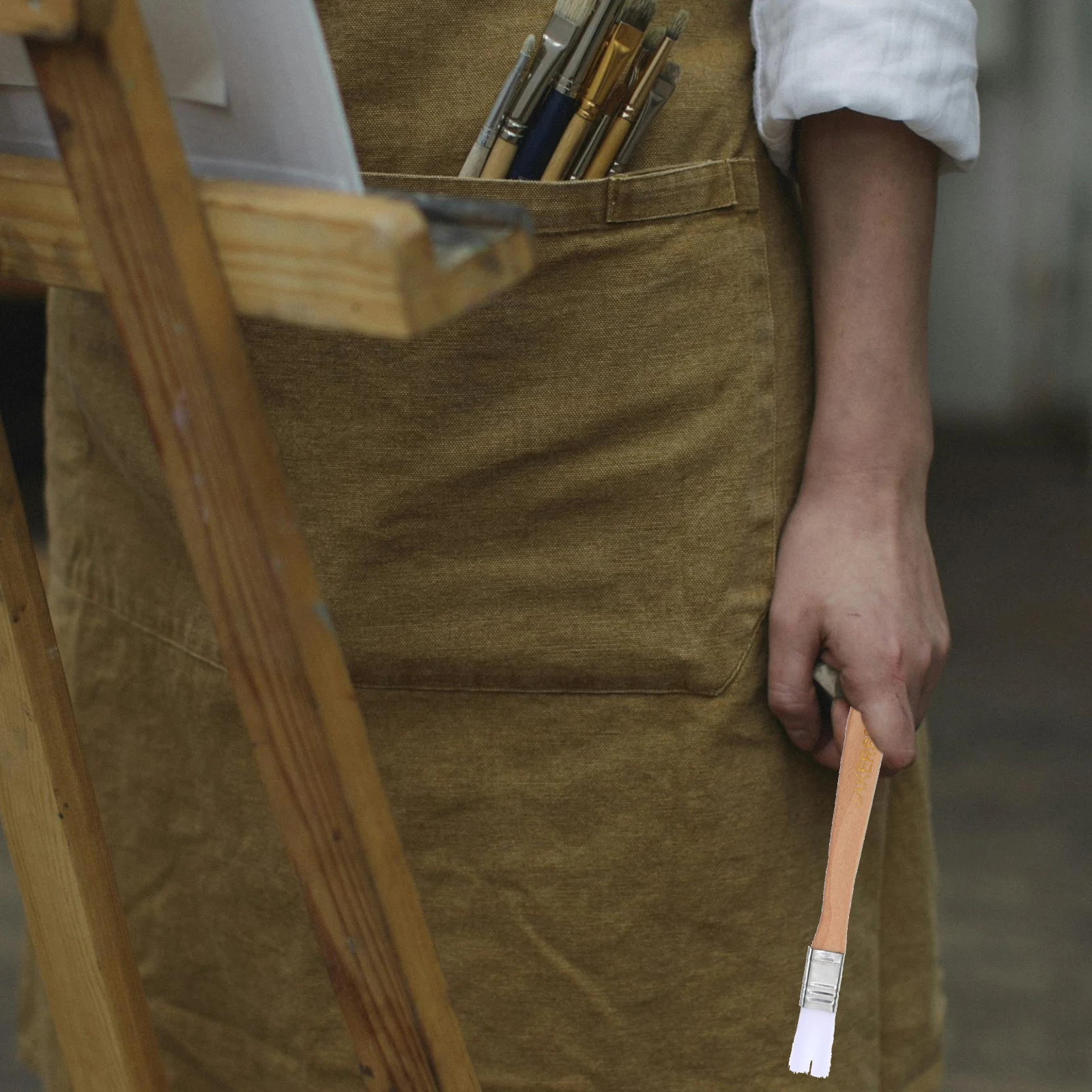 

12pcs Nylon Brush Set Flat Tip For Oil Acrylic Watercolor Painting Artist Tool Art Student Painting Supplies Supplies