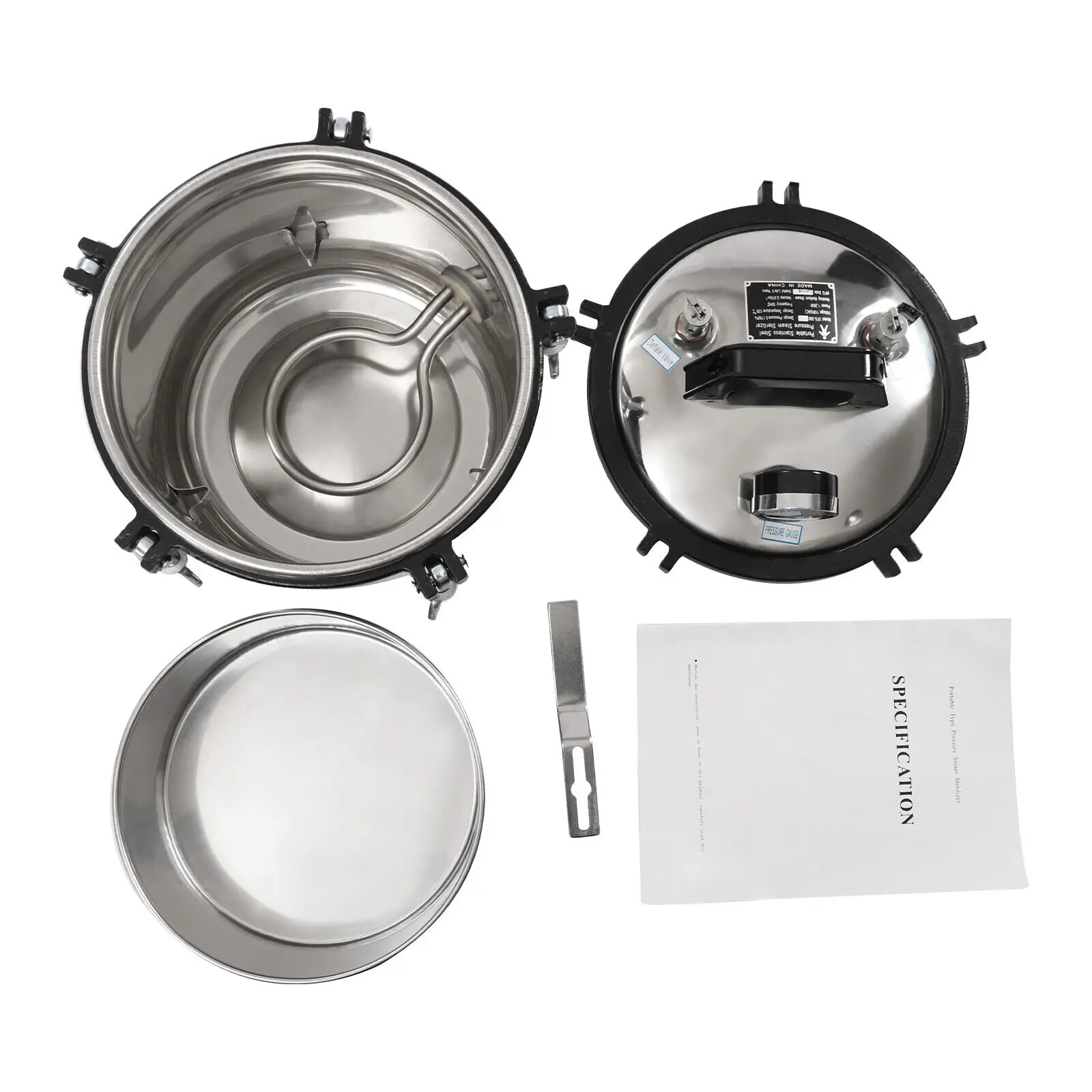 8L 1.2KW 오토클레이브 증기 살균기 치과 장비 살균 의료 살균기 304 스테인레스 스틸