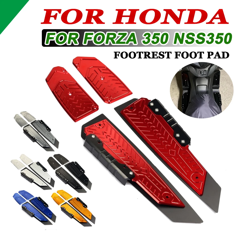 Motorcycle Footrest Footboard for Honda Forza350 NSS350 2018 - 2020 2021 2023 Forza 350 2022 Scooter Accessories Foot Pegs Plate