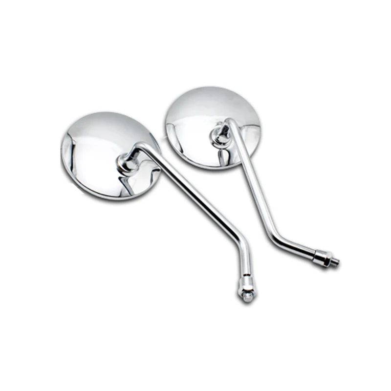 Universal Motorcycle Rearview Mirrors ABS Retro Round Chrome Side Convex Mirror for Honda Hornet 600 Shadow VT750 Benelli TNT150 view 4