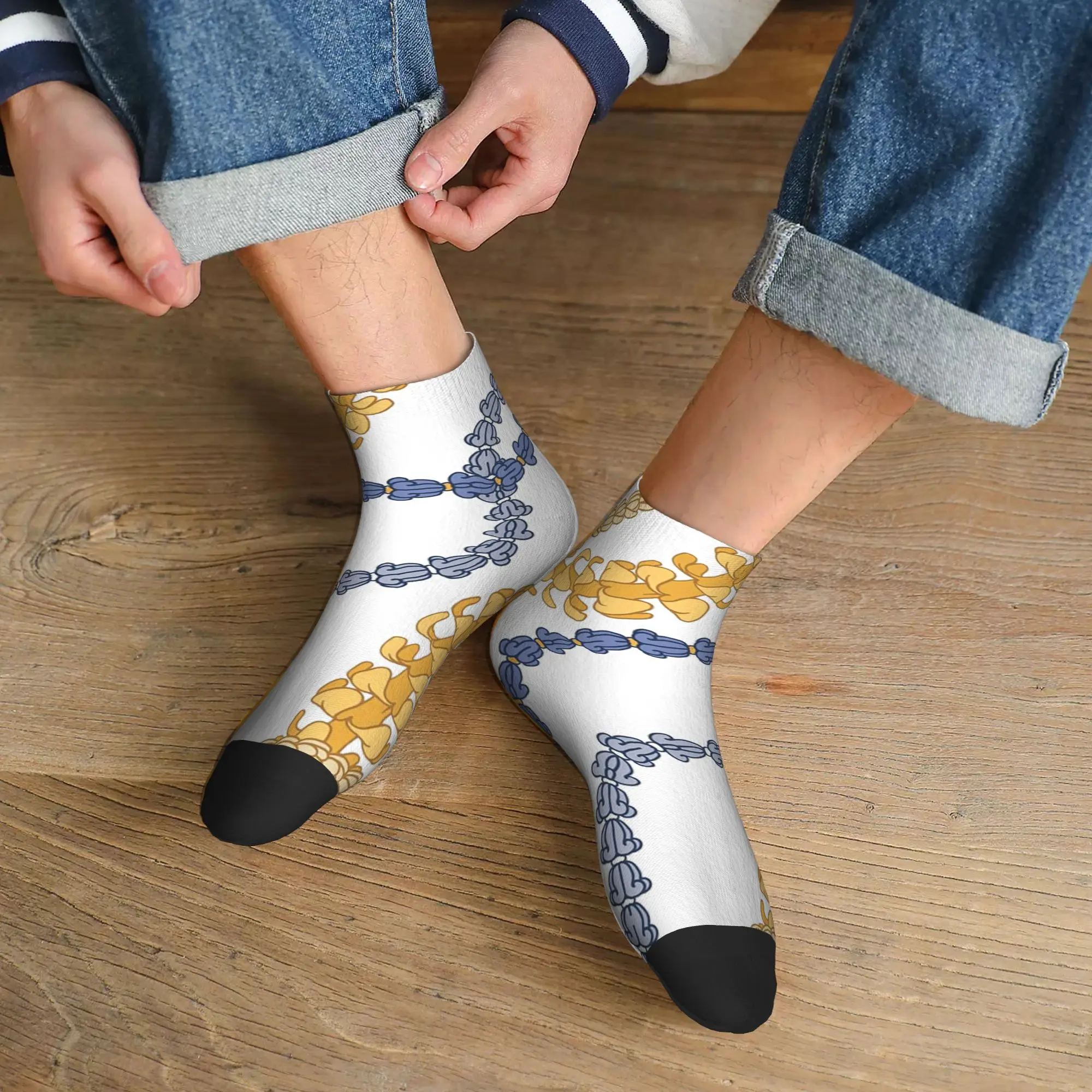 

All Seasons Puakenikeni Royalty Socks Harajuku Sweat Absorbing Sport Middle Tube Socks Soft Hip Hop Stockings for Men Women