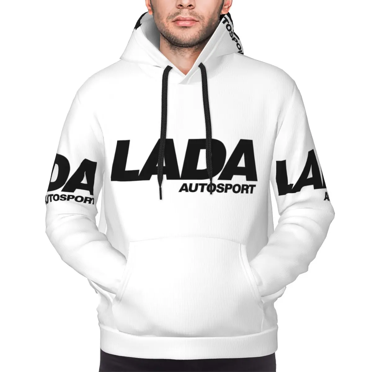

Толстовка с логотипом Lada Autosport (черная), пуловер в стиле хип-хоп, осень-зима, мужские и женские толстовки, топы с длинными рукавами