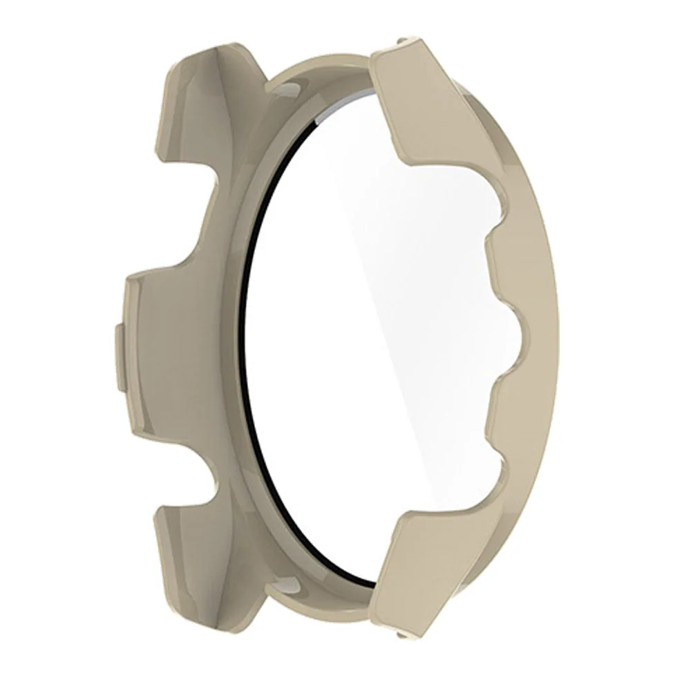 Garmin Forerunner 265 / 265s 케이스 + 유리 풀 커버리지 범퍼 PC 하드 케이스 커버, 고품질 강화 유리 스크린 보호 장치 포함