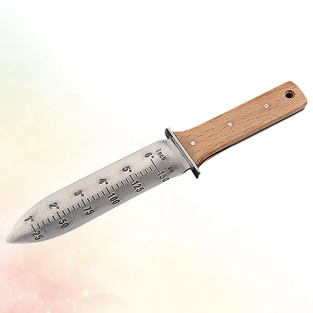 

Garden Tool Shovel Iron Wood Handle Rustproof Dustproof For Bonsai Succulent Planting Small Hand Trowel Portable Digger