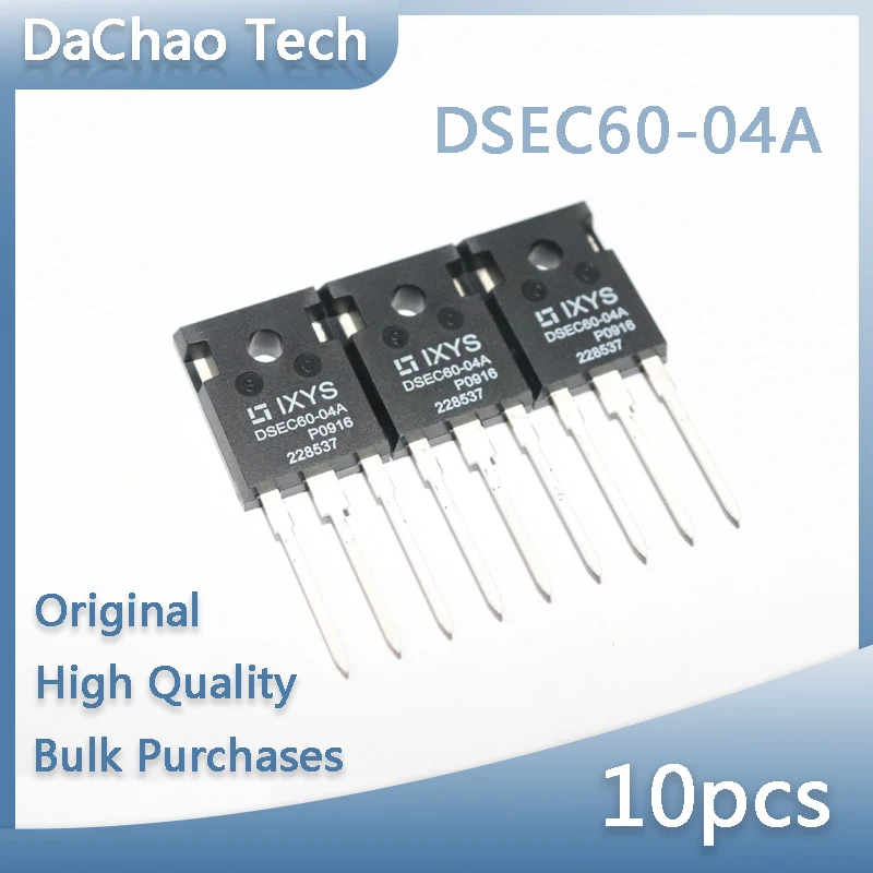 10pcs DSEC60-04A 400V 60A 30ns TO-247 IXYS Fast Recovery Diode Original New