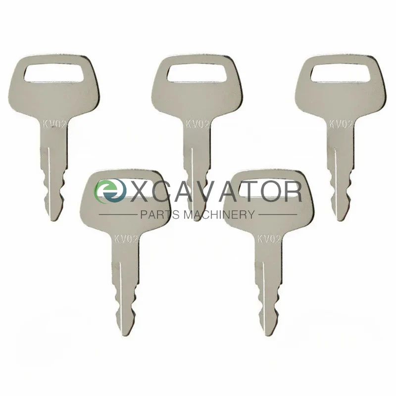 

5PC KV02 Key For KATO HD Excavator Grader Dozer Kato Parts