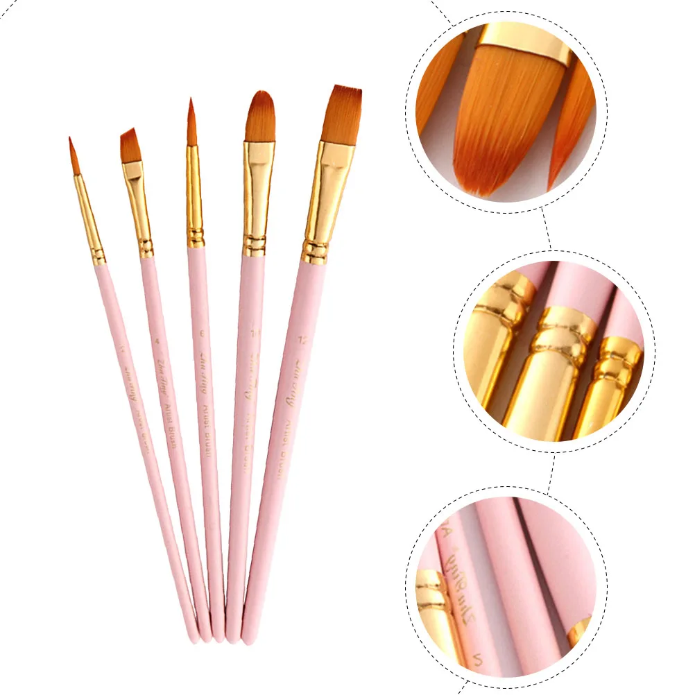 

Kids Paint Brush Art Drawing Water Color Paintbrushes Oil Number Painting Pen Kit