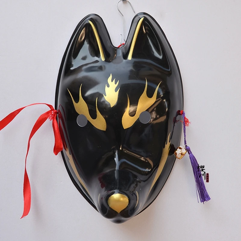 Masquerade Mask Macara Decoration Cat Fox Ski Cool Covers for Children Japanese Warrior Mortal Kombat Cute Face Cover Reusable